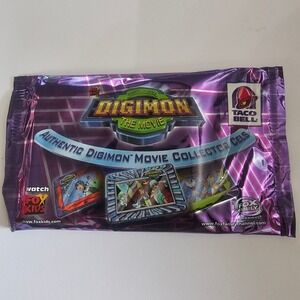 Digimon The Movie Collector Cels Taco Bell Kids Meal Unopened 2000